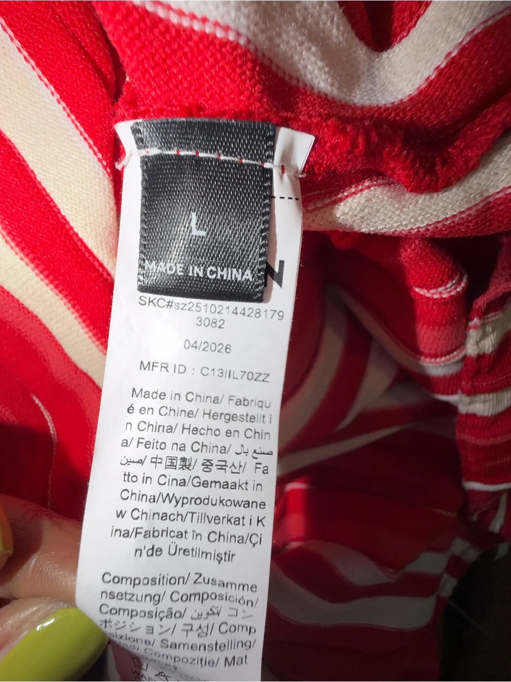 Red Striped Spaghetti Strap Maxi Dress